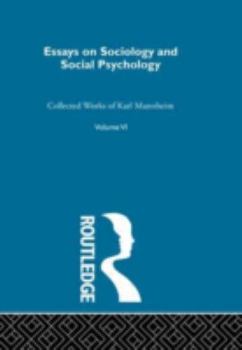 Hardcover Essays Soc & Social Psych V 6 Book