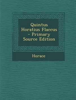 Paperback Quintus Horatius Flaccus [Latin] Book