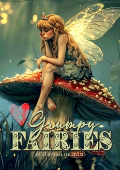 Paperback Grumpy Fairies Coloring Book for Adults: Funny Fairies Coloring Book Fairy Grayscale Coloring Book for Adults bored, grumpy and annoyed Fairies Book