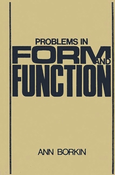 Hardcover Problems in Form and Function Book