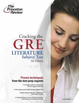 Paperback Cracking the GRE Literature in English Subject Test Book