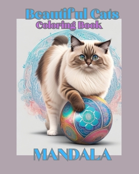 Paperback Beautiful Cats Mandala Book