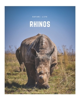 Paperback Rhinos: A Decorative Book &#9474; Perfect for Stacking on Coffee Tables & Bookshelves &#9474; Customized Interior Design & Home Decor Book