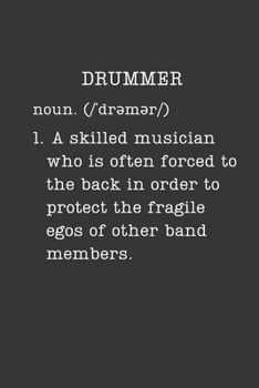 Drummer: Gifts For Drummers - Small Lined Journal or Notebook (Card Alternative) (Definition, Humor)