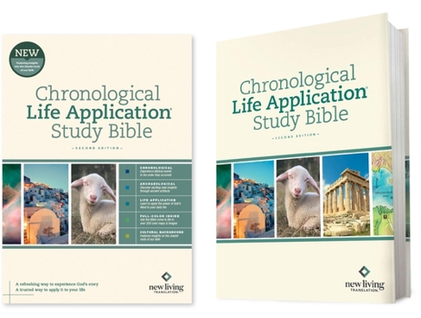 Hardcover NLT Chronological Life Application Study Bible, Second Edition (Hardcover) Book