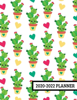 Paperback 2020-2022 Planner: Cute Cactus 3 Year Planner - 36 Month Calendar Planner Diary for Next Three Years With Notes For Women And Girls (8.5" Book