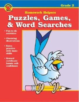 Paperback Puzzles, Games, & Word Searches, Grade 2 Book