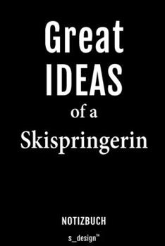 Notizbuch für Skispringer / Skispringerin: Originelle Geschenk-Idee [120 Seiten liniertes blanko Papier] (German Edition)