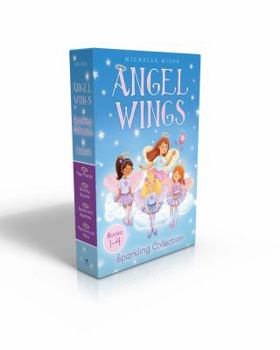 Paperback Angel Wings Sparkling Collection Books 1-4 (Boxed Set): New Friends; Birthday Surprise; Secrets and Sapphires; Rainbows and Halos Book