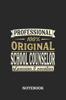 Professional Original School Counselor Notebook of Passion and Vocation: 6x9 inches - 110 graph paper, quad ruled, squared, grid paper pages • Perfect Office Job Utility • Gift, Present Idea