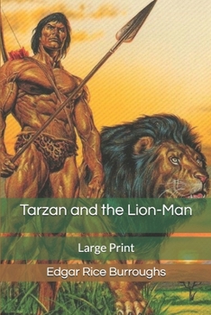 Paperback Tarzan and the Lion-Man: Large Print Book