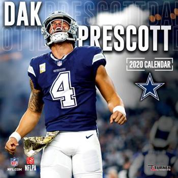 Calendar Dallas Cowboys Dak Prescott: 2020 12x12 Player Wall Calendar Book