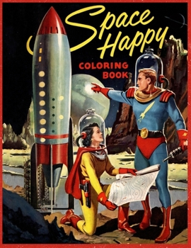 Paperback Space Happy Coloring Book
