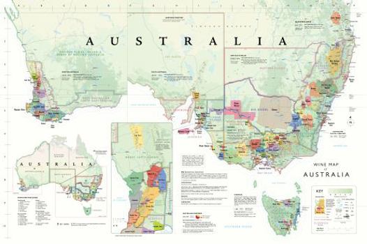 Map Wine Map of Australia Book