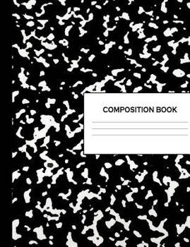 Paperback Composition Book: 300 Sheets Black Marble Notebook Wide Ruled Lined Paper Writing Diary & Practice Journal Organizer for School & Univer Book