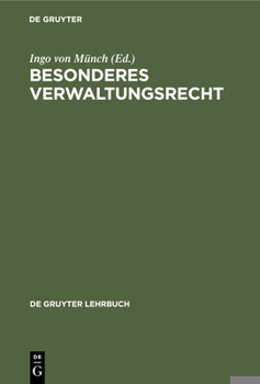 Hardcover Besonderes Verwaltungsrecht [German] Book