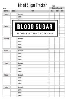 Blood Sugar & Blood Pressure Notebook: Blood Sugar & Blood Pressure Log Book, Health Planner, Blood Pressure Tracker, Before & After for Breakfast Lunch Dinner Snacks, Glucose Monitoring, Pulse, Breat