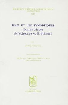 Paperback Jean Et Les Synoptiques: Examen Critique de l'Exegese de M.-E. Boismard [French] Book