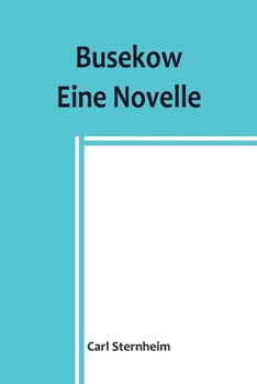 Paperback Busekow: Eine Novelle [German] Book