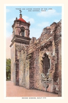 Paperback Vintage Journal Mission San Jose, San Antonio, Texas Book