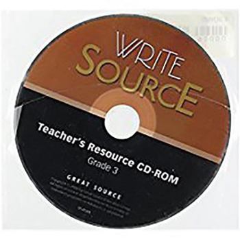 Audio CD Write Source: Teacher's Resource CD-ROM Grade 3 2006 Book
