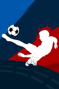 Composition Notebook: Soccer Player's Blank Lined Notebook Journal Diary 6x9