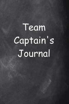 Team Captain's Journal Chalkboard Design: (Notebook, Diary, Blank Book)