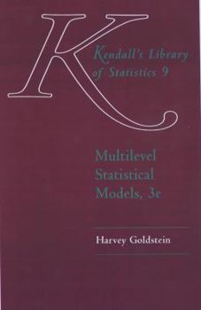 Hardcover Multilevel Statistical Models (Kendall's Library of Statistics) Book