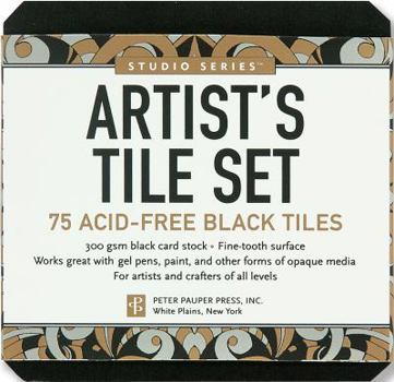 Misc. Studio Series Artist's Tile Set: Black: 75 Acid-Free Black Tiles Book