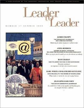 Paperback Leader to Leader (Ltl), Volume 17, Summer 2000 Book