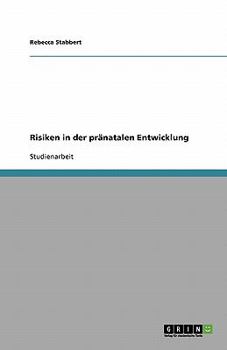 Paperback Risiken in der pränatalen Entwicklung [German] Book