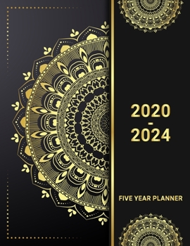 Paperback 5 Year Planner 2020 - 2024: Sunrise 5 Year Planner Calendar Book 2020-2024 Size 8.5 x 11 Inch, 60 Months Calendar, 5 Year Appointment Calendar, Bu Book