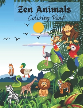 Paperback Zen Animals: Coloring Book