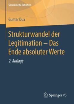 Hardcover Strukturwandel Der Legitimation - Das Ende Absoluter Werte [German] Book