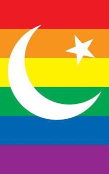 Paperback Muslim Star & Crescent Rainbow Flag - Lined Notebook: Gay Pride Journal Book
