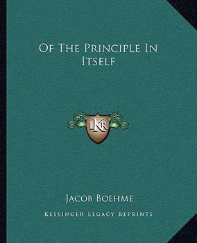 Paperback Of The Principle In Itself Book