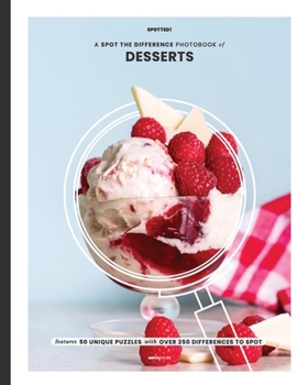 Paperback A Spot the Difference Photobook of Desserts Book