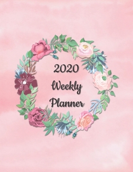 Paperback 2020 Weekly Planner: undated yearly planning calendar with notes, goals, appointments, 1-page per week spread Book