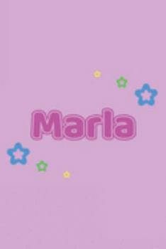 Marla: Vornamen Notizbuch für Frauen und Mädchen - Notizbuch, Notizheft oder Schreibheft für Schule, Uni, Beruf, Job oder Einschulung mit Blümchen - ... - Format 6x9 ca. DIN A5 (German Edition)