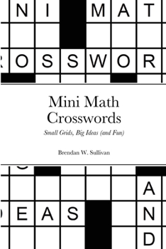 Paperback Mini Math Crosswords Book