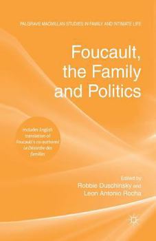 Paperback Foucault, the Family and Politics Book
