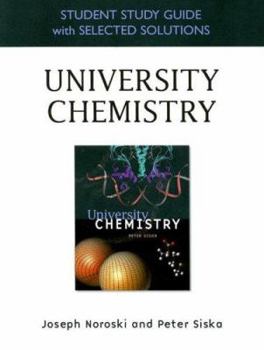 Paperback Student Study Guide with Selected Solutions for University Chemistry Book