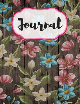 Paperback Vintage Pastel Flower Jornal: Diary, Notepad, Gift, Christmas Present, Birthday Book