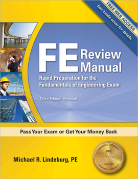 Paperback Ppi Fe Review Manual: Rapid Preparation for the Fundamentals of Engineering Exam, 3rd Edition - A Comprehensive Preparation Guide for the Fe Exam Book