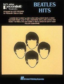Paperback Beatles Hits for Recorder Book