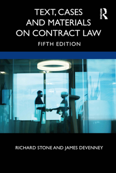 Paperback Text, Cases and Materials on Contract Law Book