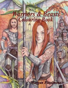 Paperback Warriors and Beasts Colouring Book: Art Therapy Collection Book