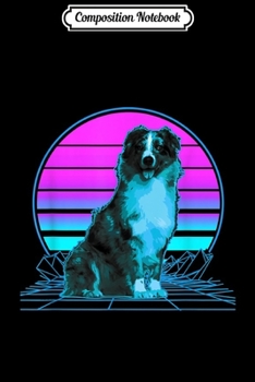 Paperback Composition Notebook: Australian Shepherd Pastel Goth Vaporwave Journal/Notebook Blank Lined Ruled 6x9 100 Pages Book