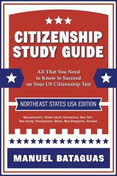 Paperback Citizenship Study Guide: Northeast States USA Edition Book