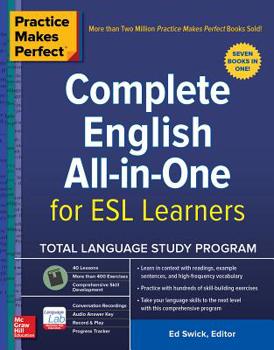Paperback Practice Makes Perfect: Complete English All-In-One for ESL Learners Book